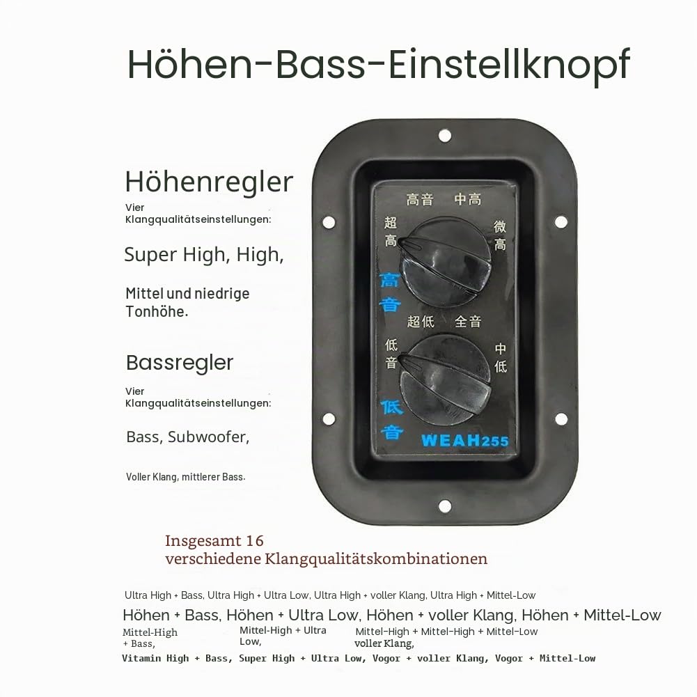 2 Wege 350 W Lautsprecher Höhen + Frequenzteiler Frequenzweichen Lautsprecherfilter DIY für DIY Heimkino Einfache Installation