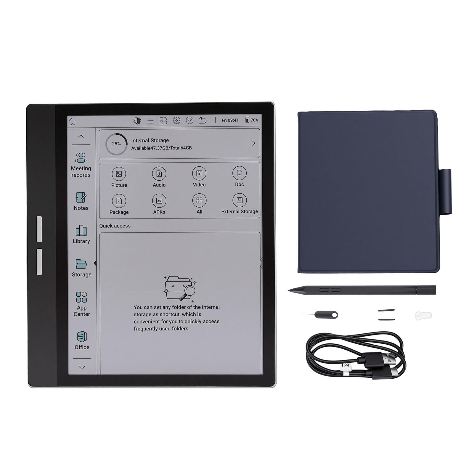 FTVOGUE 7-calowy Kolorowy Tablet z Czytnikiem E-booków, Ekranem Kaleido 3 i