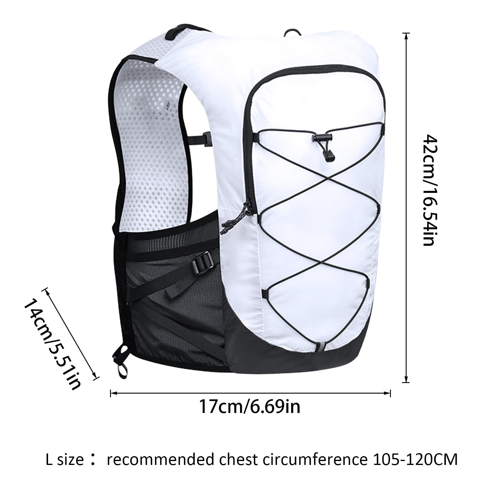 Paquet de - Gilet d'hydratation, pack d'hydratation, gilet fonctionnel de course | Grande capacité Sports Court, Intégration ou Hydratation Sacs à dos souples