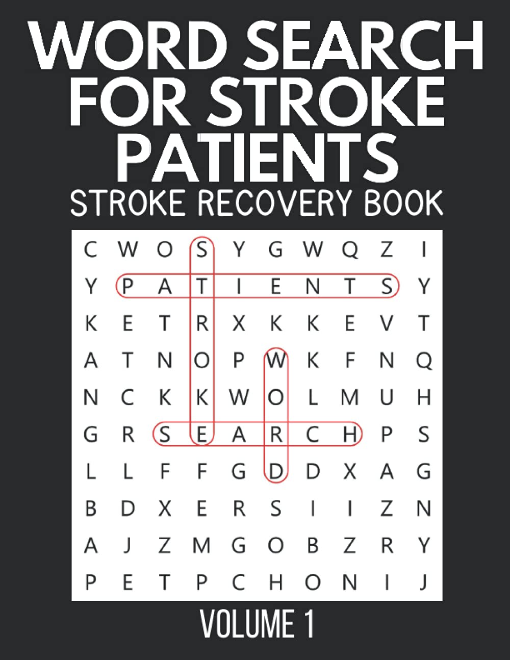 Word Search for Stroke Patients: Stroke Recovery Book: Volume 1: Large Font: Traumatic Brain Injury Workbook