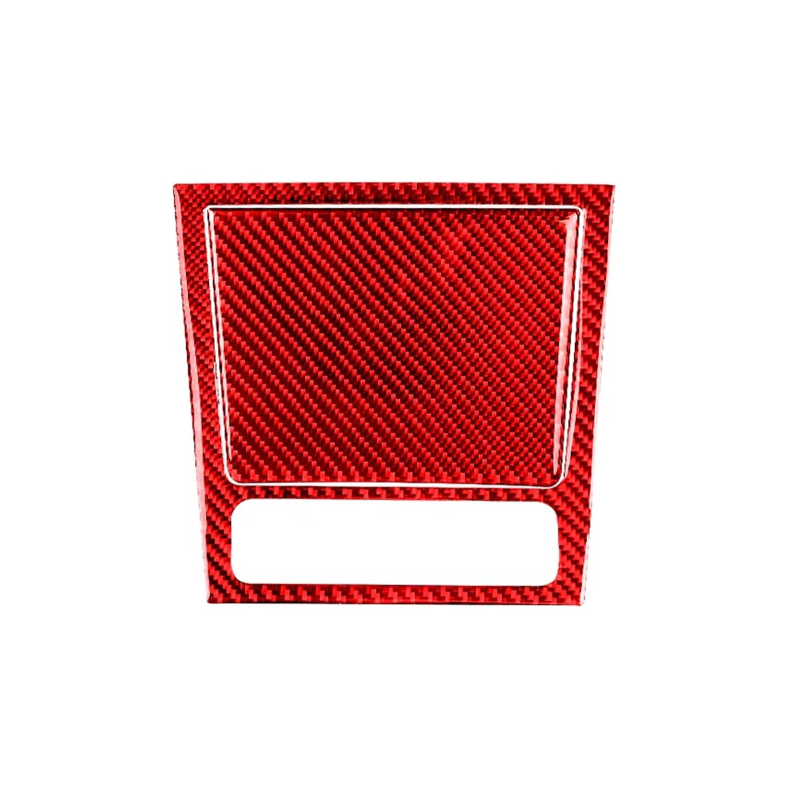 Interior Trim For Golf 6 For Gti R For MK6 2008-2012 Carbon Fiber Interior Car Ashtray Panel Frame Cover Trim Sticker Decor Panel Frame Cover(Red)