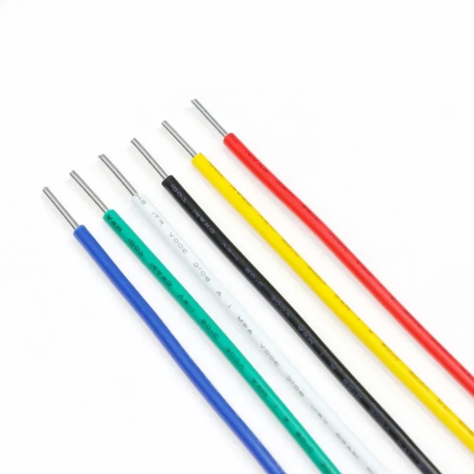 2~50m 1007 Kable jednogodzinowe 26 24 22 20 18 16 14AWG izolowane przedłużające PCW (żółty; 2 metry; 22AWG)