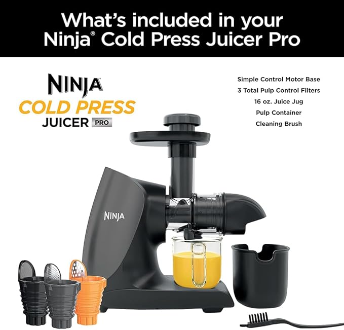 Extractor de Jugos Prensado en Frío Compacto 3 Velocidades 150W 120V miniatura 4