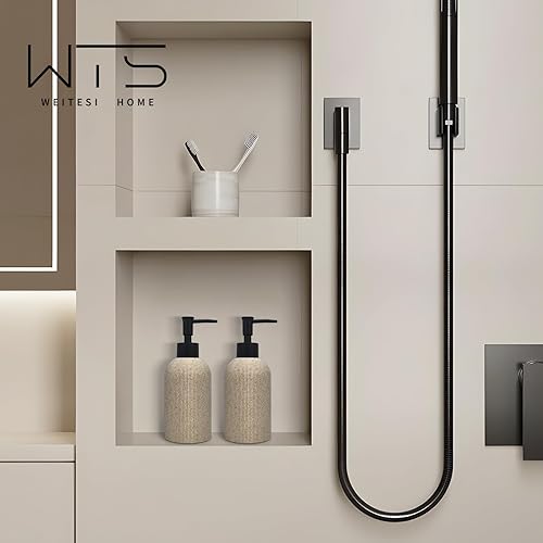 Miniatura 7 de Dispensador de jabón de manos para encimera de baño y cocina, juego de dispensadores de jabón y loción de resina de 10 onzas con bomba de plástico a