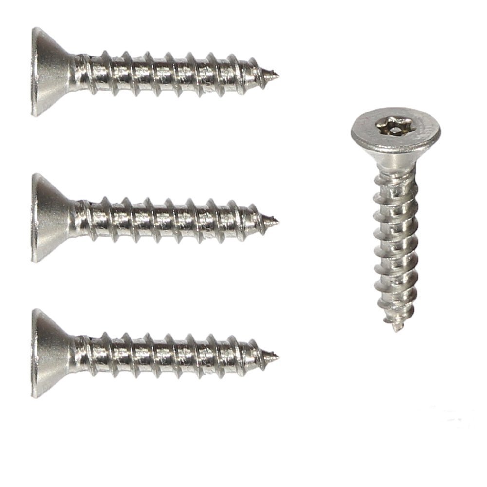 Flat Head Torx Security Sheet Metal Screws - #14 x 3/4 (25pcs), Tamper Resistant, 18-8 Stainless Steel Screws with High Durability & Corrosion Resistance, T30 Drive 0.130-0.430