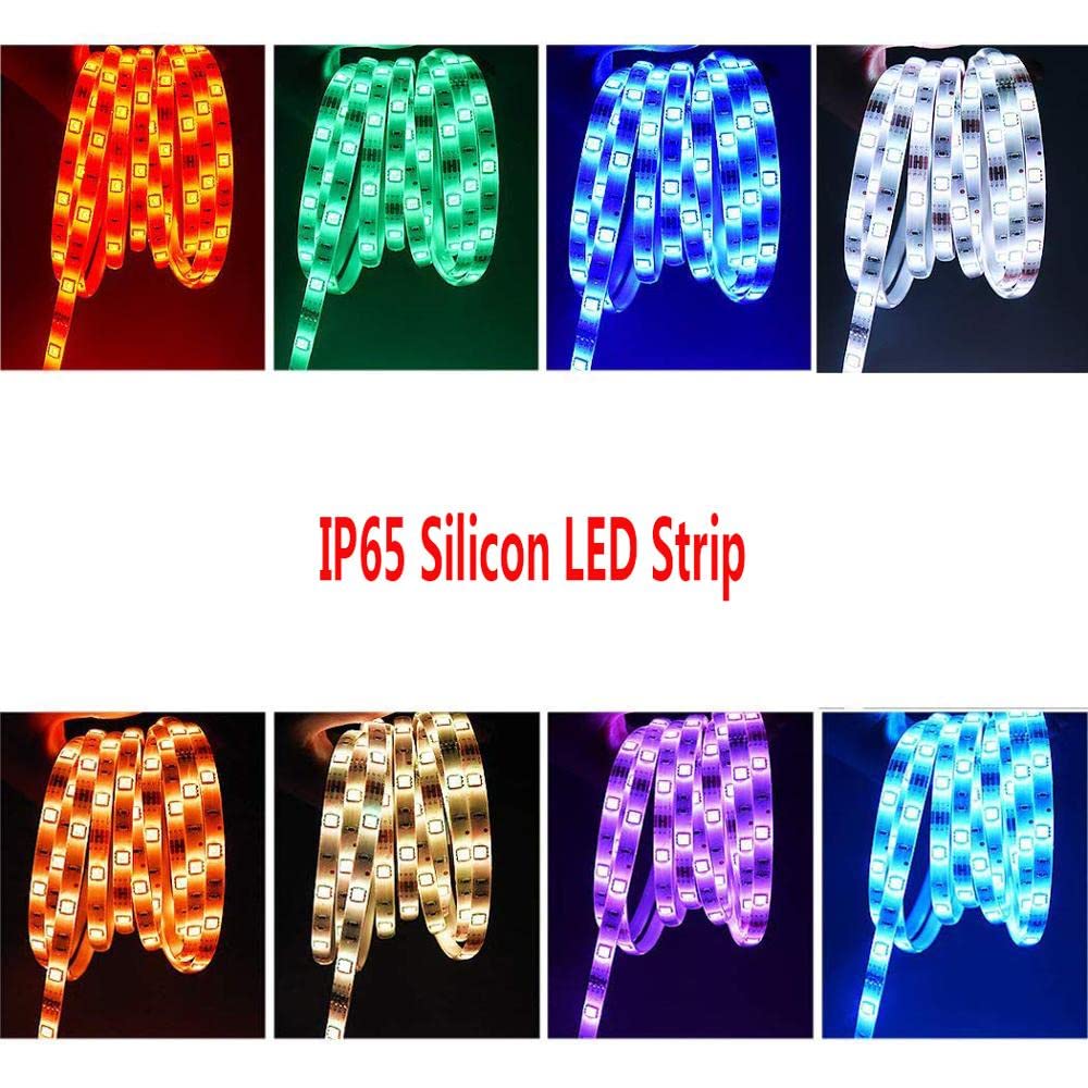 Exterior/interior decorativos, Tira de luces LED flexible for techo, 4 rollos (5 m, 20 metros), 12 V CC, 5050SMD, 60 LED/m(IP67 Waterproof,Pure White)