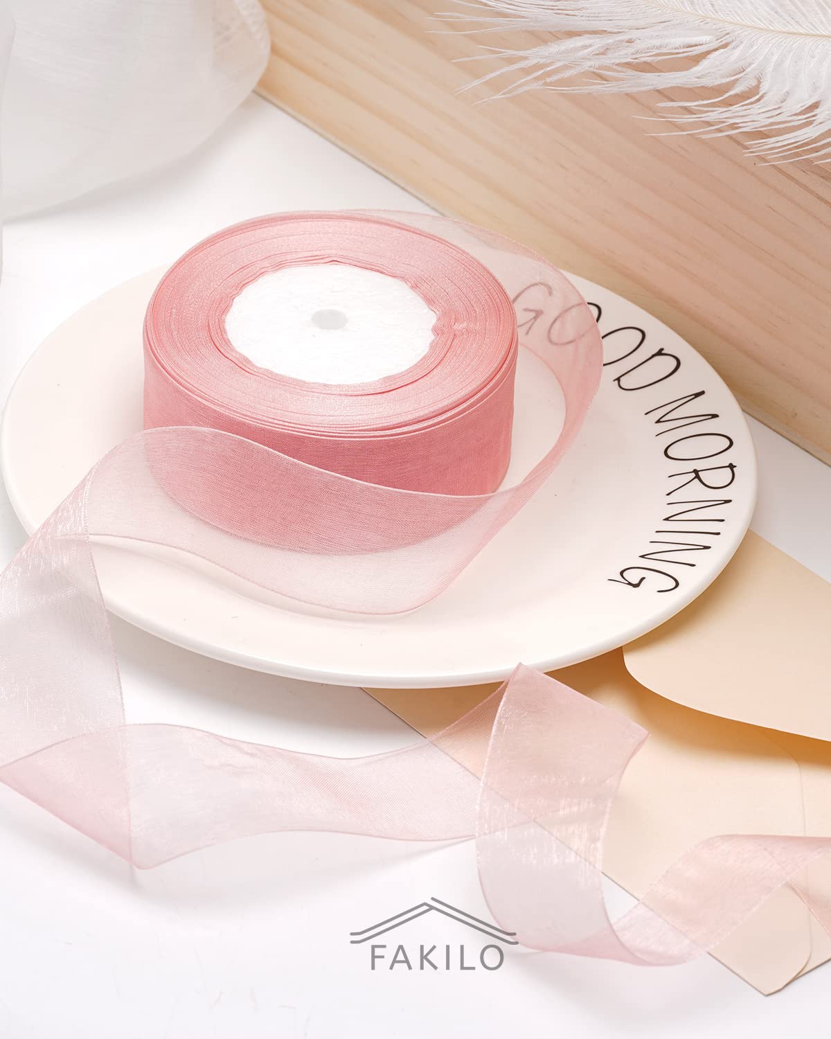 Ruban Vintage Rose Pour Emballage Cadeau | Little Jeanne | Concept