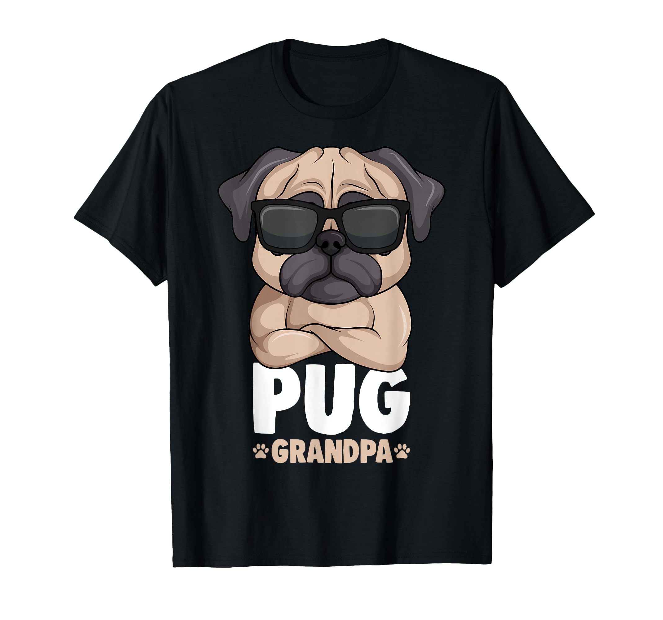 Pug Grandpa Dog T-Shirt