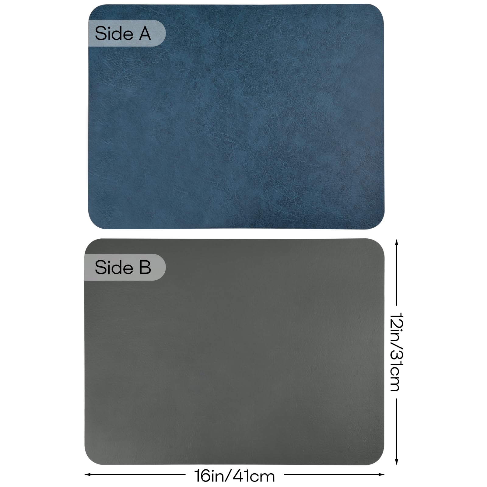 APLKER Placemats Set of 6, Waterproof Washable Table Mats Set of 6 - Image 2