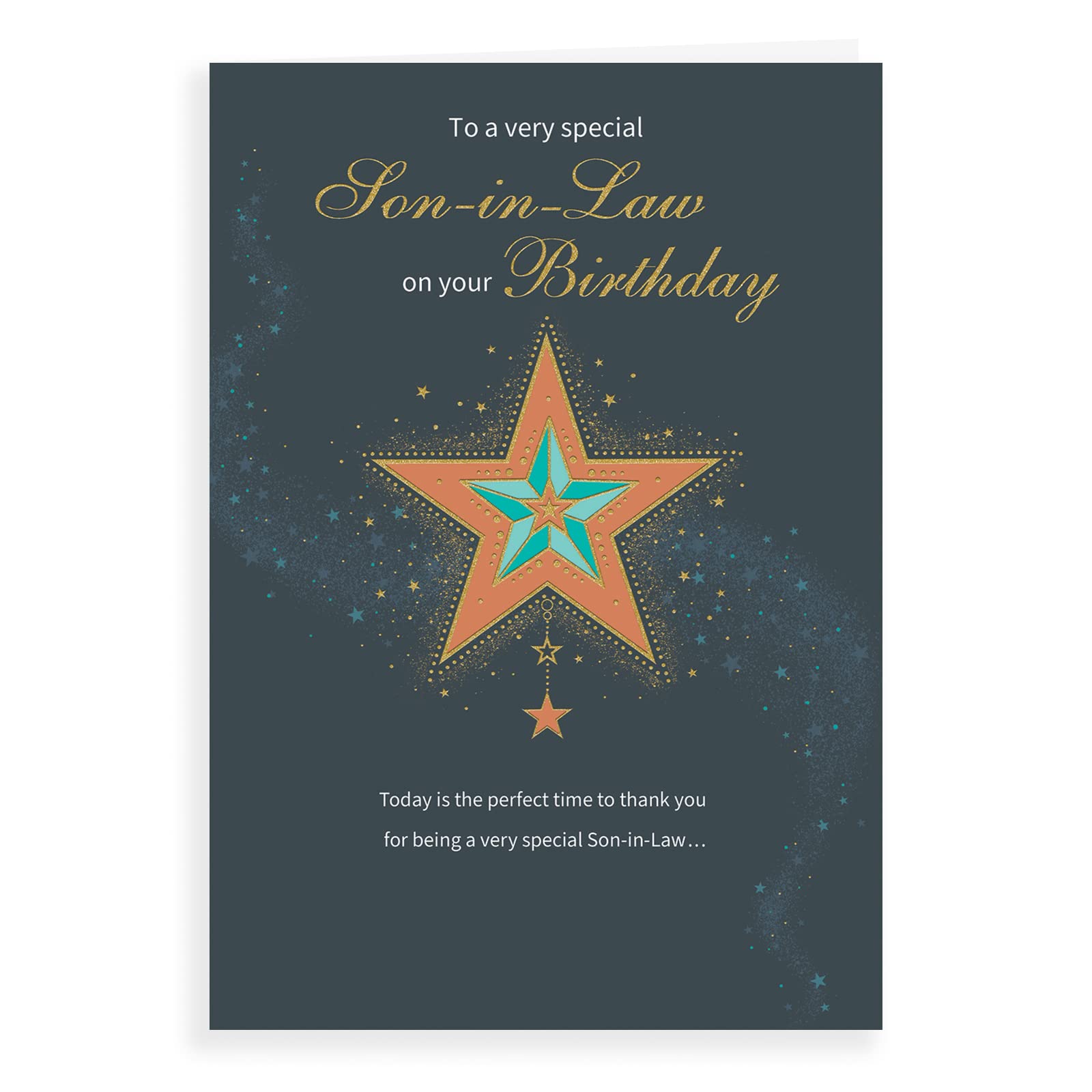 Piccadilly Greetings Regal Publishing Birthday Card Son In Law - 9 x 6 inches, C80969, green