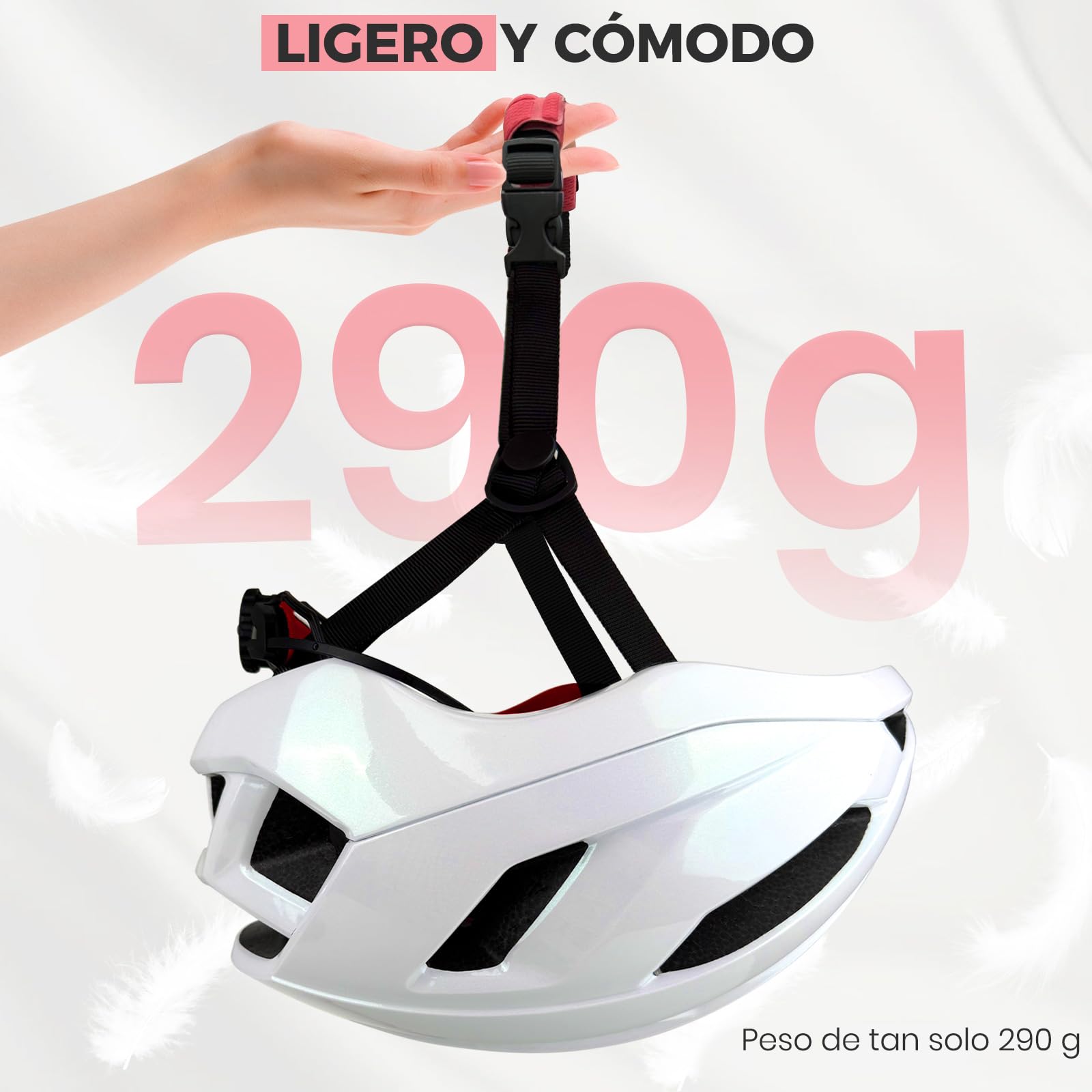 LeapBeast Casco de Bicicleta Adulto, Cascos de Bicicleta de Carretera, Casco MTB Hombre Mujer, Casco de Bicicleta Ultraligero, Transpirable y Perlado para Adultos Ajustable
