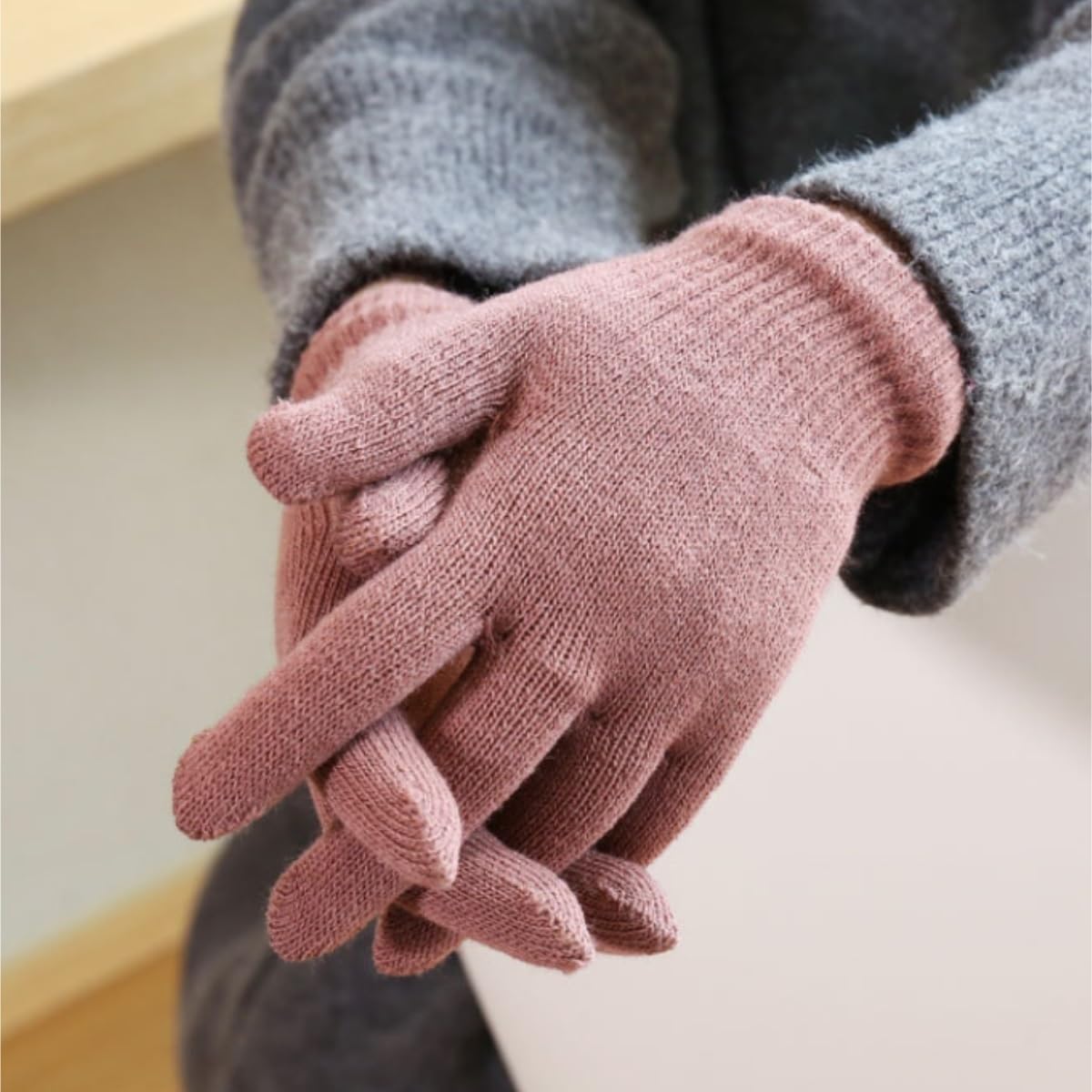 Guantes Viento Deportivos Guantes De Invierno Punto Cálidos For Hombre Y Mujer Elásticos For Otoño E Regalos De Invierno