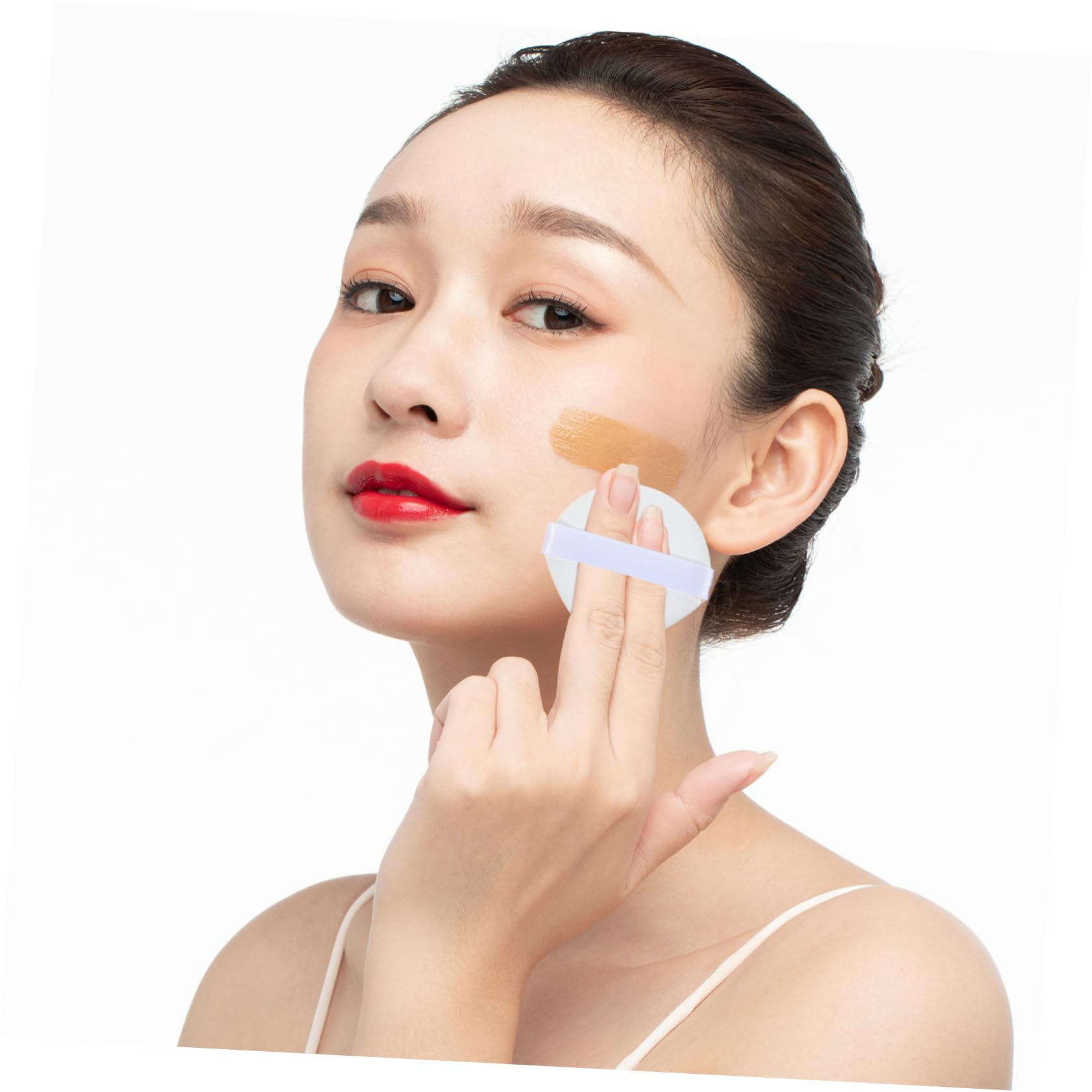 minkissy 5 Set Di Spugne Per Il Trucco Morbide Per Il Corpo Set Di Applicatori Cosmetici Per Il Trucco A Triangolo A Doppio Uso Asciutti E Bagnati Per Donne 7 Pezzi*5