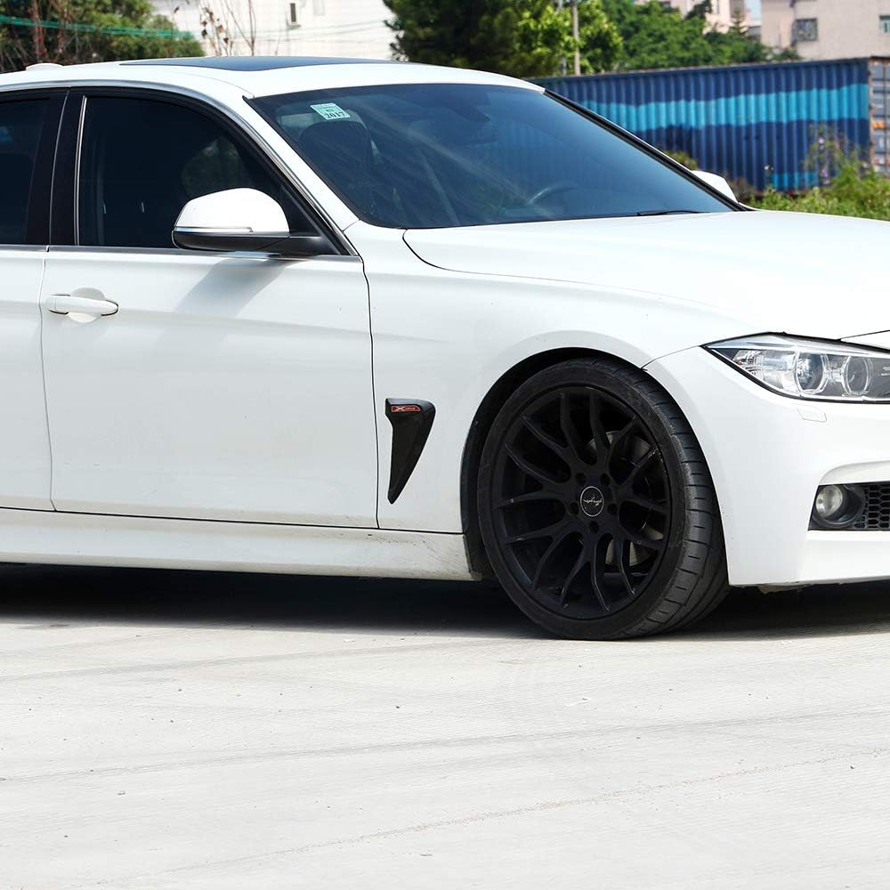 For BMW F30 F31 F32 F33 Xdrive Emblem Logo Shark Gills Side Fender Vent Decoration 3D Stickers Auto Accessories (Style 2)