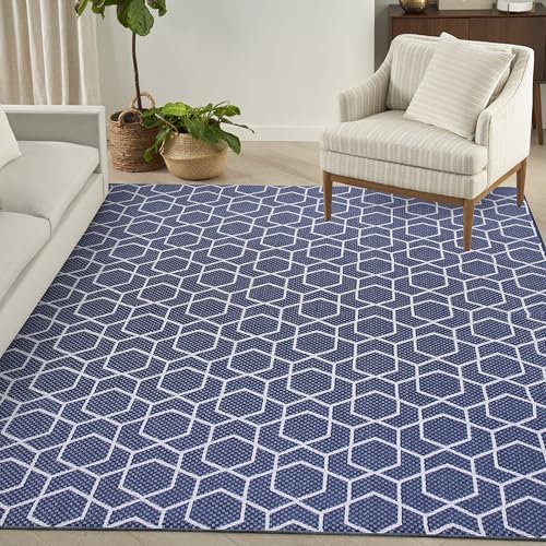 Tapete decorativo rectangular 8x10 pies azul marino miniatura 5