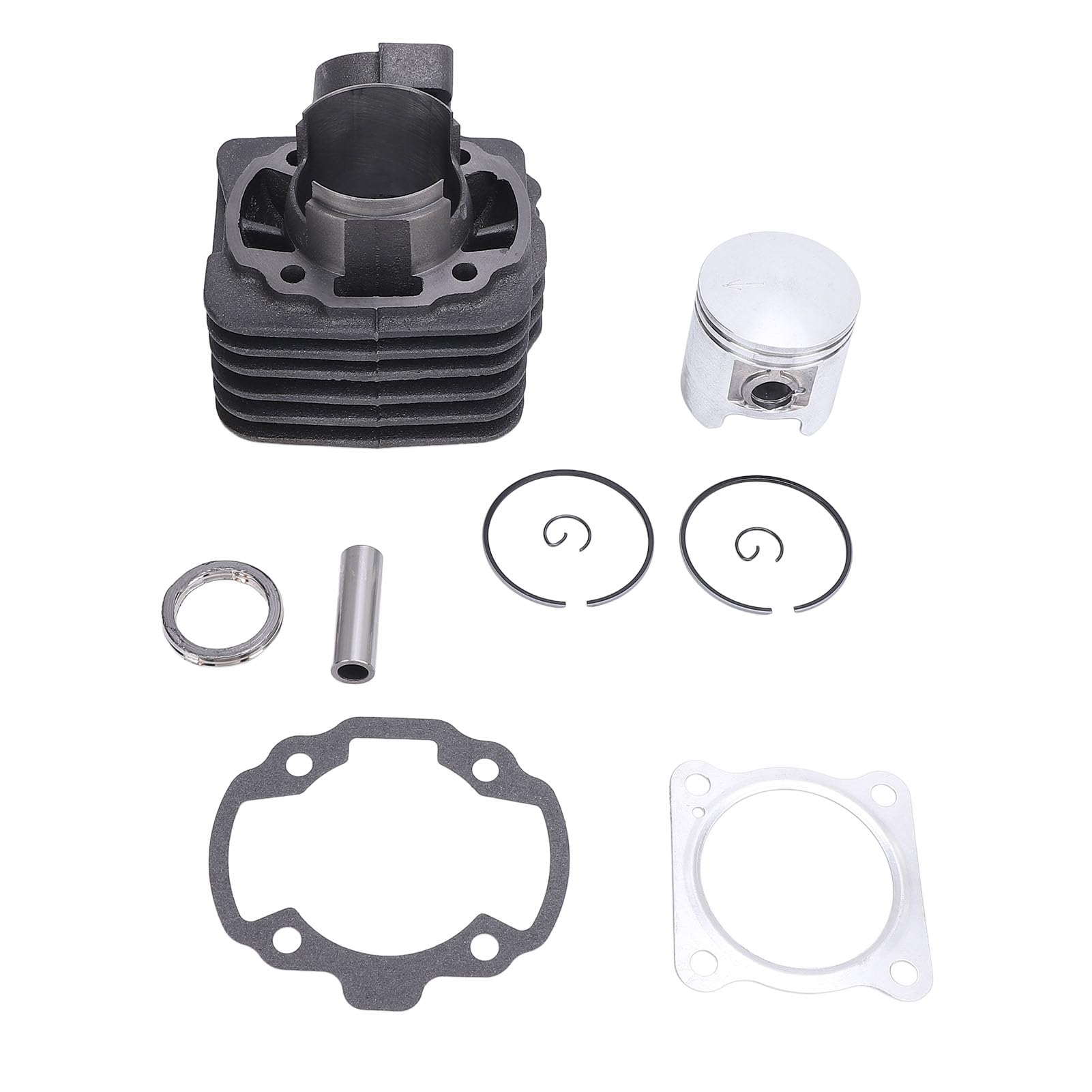 Kit Cilindro Big Bore 70 Pistoni Ad Alte Prestazioni Fasce Elastiche Clip Set di Teste per Motori Verticali Raffreddati Ad Aria Trekker TKR Riders Metallo