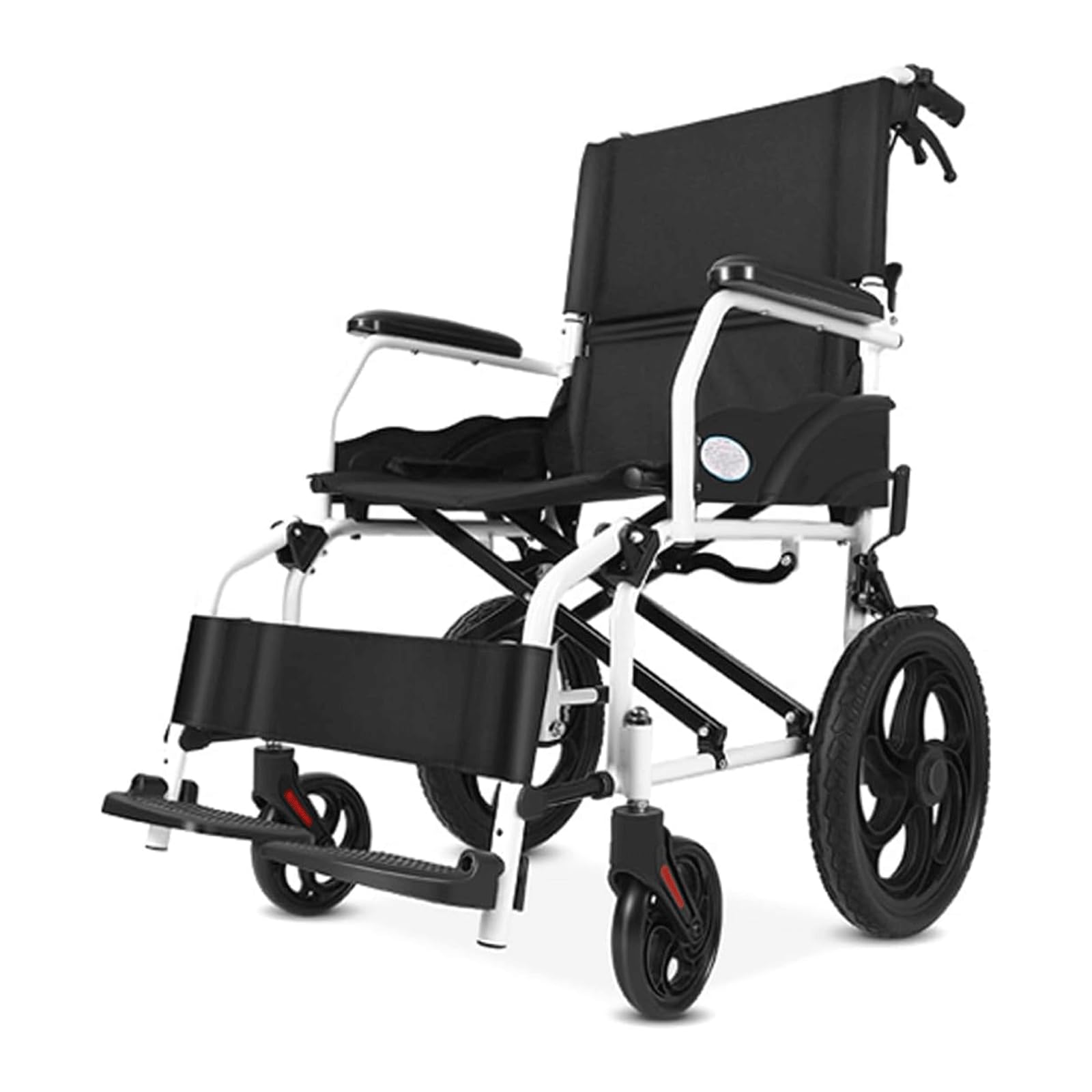 Sillas de Ruedas de Seguridad para el Transporte de sillas de Ruedas Sillas de Ruedas Ligeras Sillas de Ruedas de Aluminio Reposapiés Plegables Sillas de Ruedas móviles para el Cuidado Fácil de Trans
