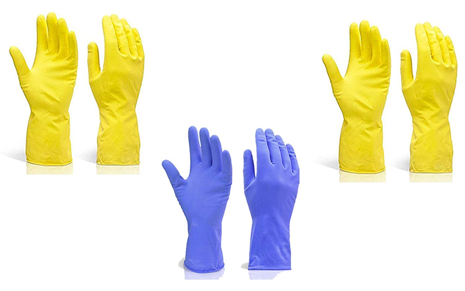 even Reusable Rubber Stretchable Hand Gloves, for Washing Cleaning