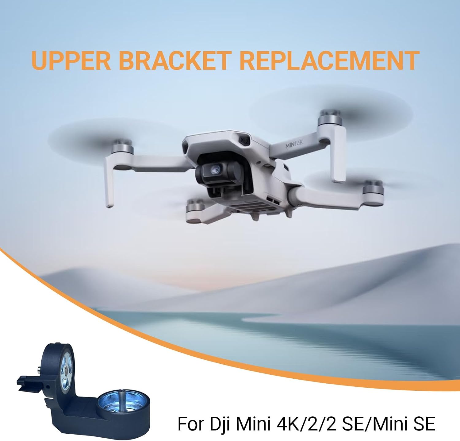 Gimbal Upper Bracket Replacement Compatible with DJI Mini 2/Mini SE/Mini 2 SE/Mini 4k,Mini 2 Gimbal Yaw Arm Assembly Accessories,Gimbal Camera Mount Repair Kits