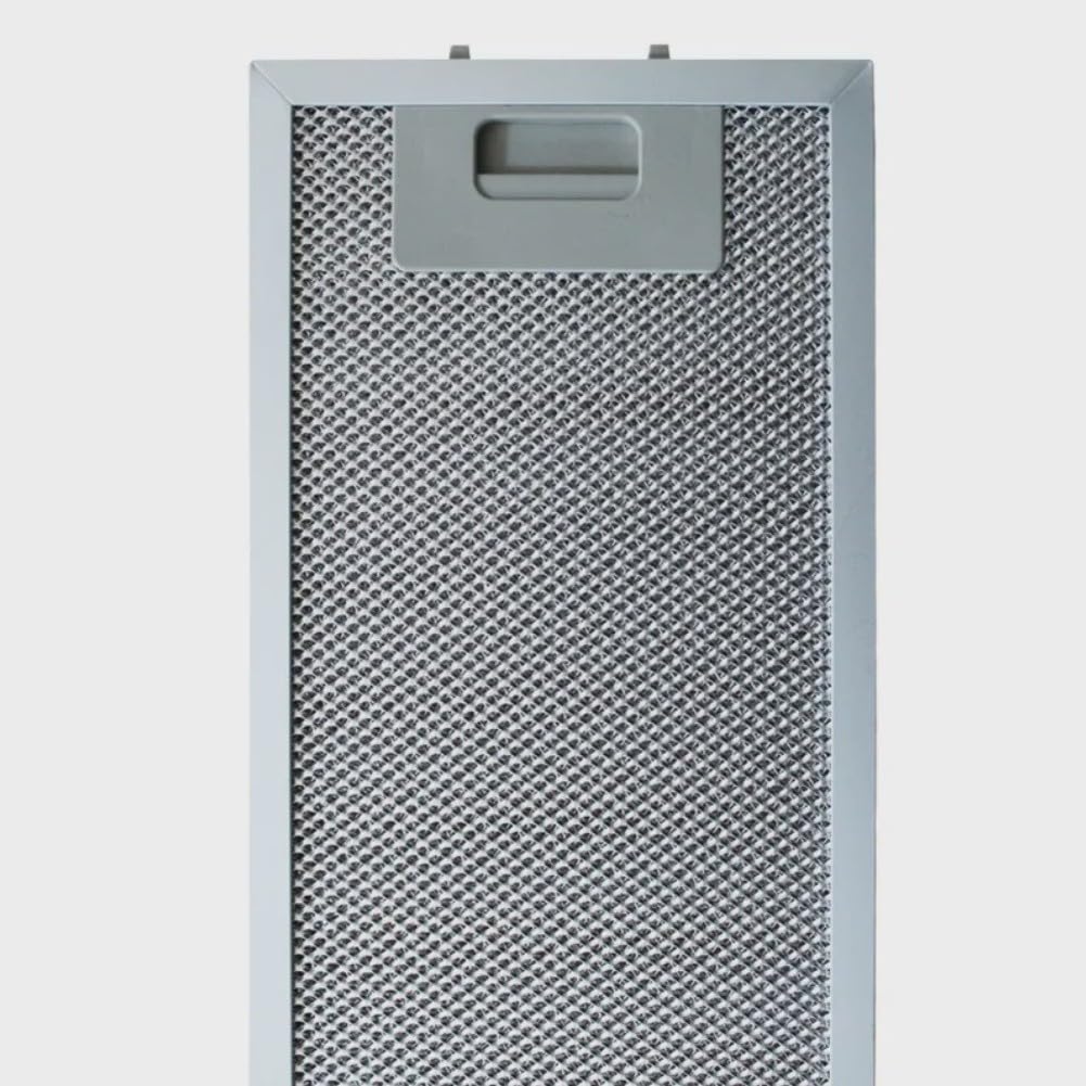 FABULETTA Filtro antigrasso in alluminio 500 x 138 mm per cappa Teka modello 61874022, setaccio in metallo argentato, supporto affidabile per il flusso d'aria
