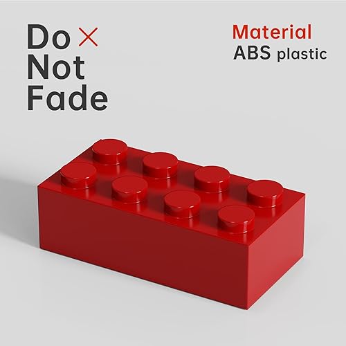 Miniatura 4 de Bloque clásico de ladrillos a granel de 2 x 4, 100 piezas de ladrillo de construcción azul claro, compatible con piezas y piezas de Lego 3001, juego