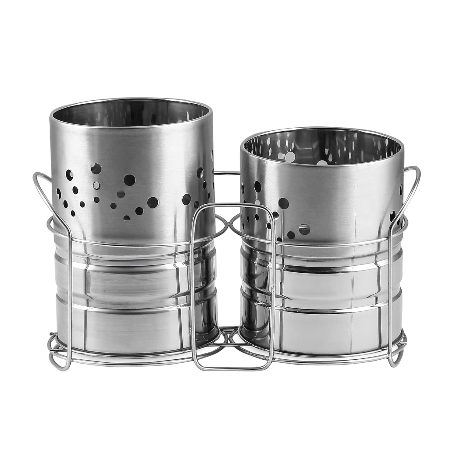 COVETKART Self Draining Tableware Utensil Storage Box- Spoon,Knife,Fork,Chopstick,Steel Cutlery Holder/Organizer Stand For Kitchen Organizer 2 Compartments Silver Holder (2 Compartment) (B0D9FJYZY3) Amazon Price History, Amazon Price Tracker