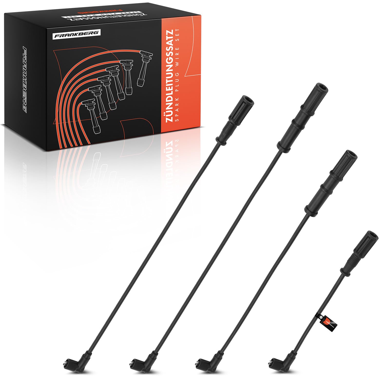 Frankberg Set di 4 cavi di accensione per motori a benzina 55202897 | Compatibile con: Box/Hatchback 141, Doblo Box/MPV 223, Fine settimana del Palio 171 173 178 373 374, Punto 188, 141