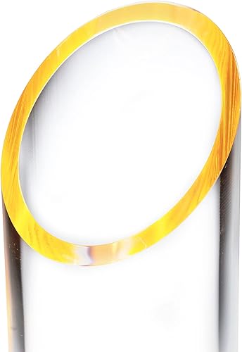 Miniatura 3 de OfficeGoods Portalápices y bolígrafo de acrílico, diseño moderno de cilindro, hermoso organizador de escritorio para el hogar u oficina, base y