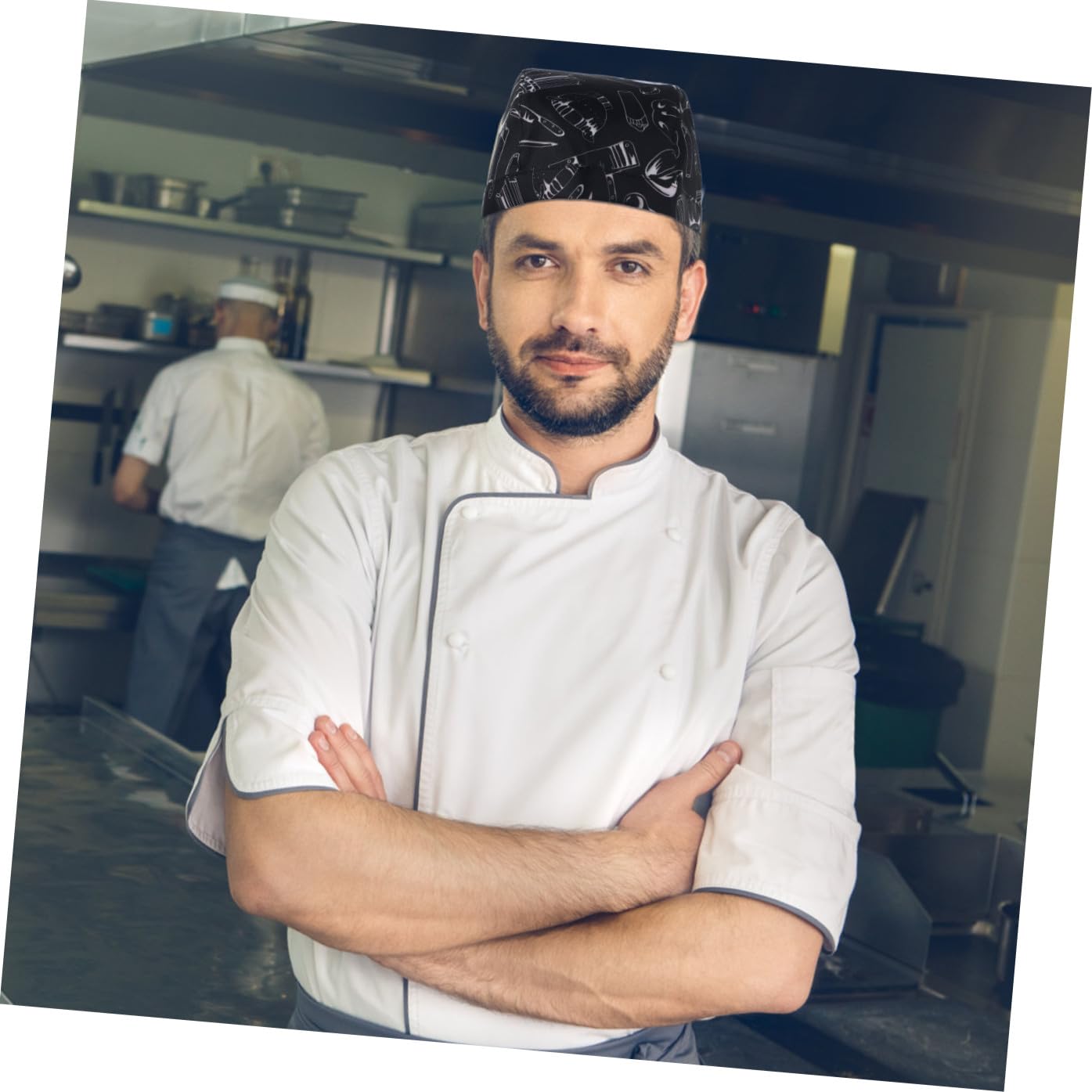 FRCOLOR Gorro De Cocina Unisex Gorro Chef Transpirable Y Cómodo Cocineros Restaurantes Y Catering Simple Profesional