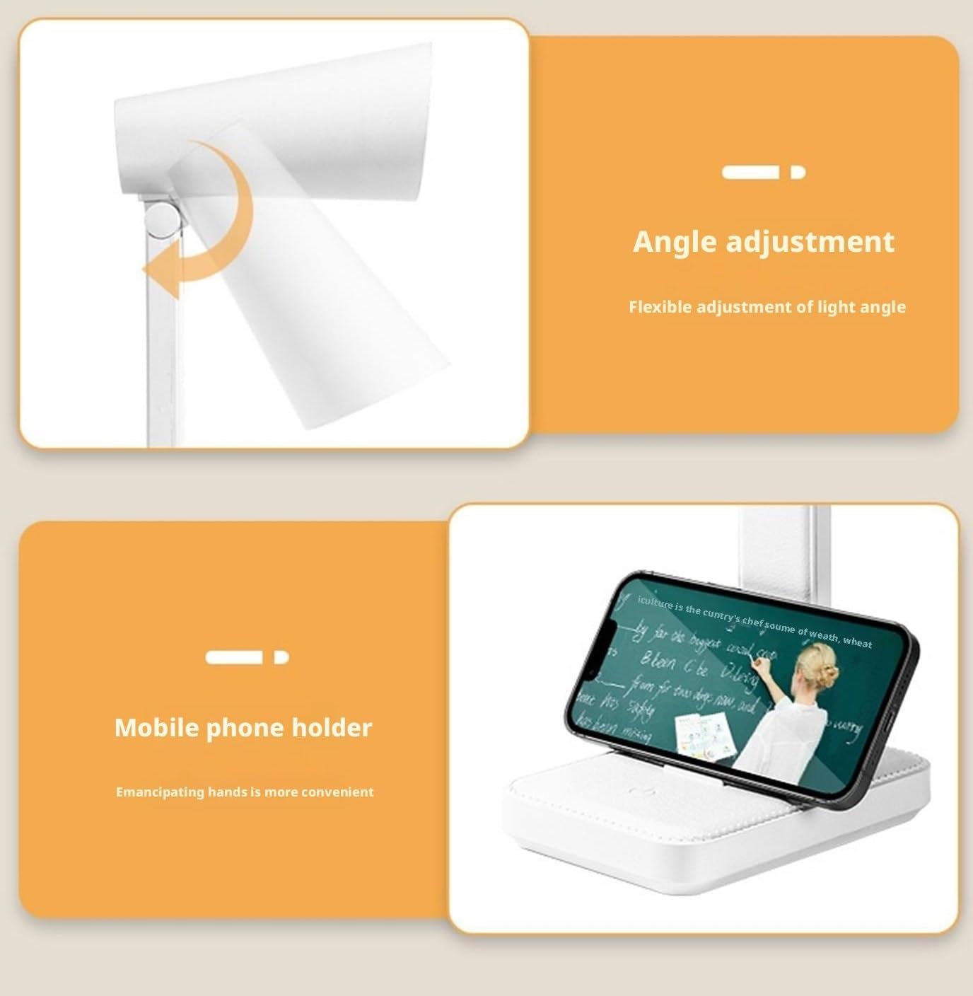 Lampara Escritorio para Oficina Lámpara LED Flexible con Brillo Ajustable y Control táctil Recargable por USB Moderno Flexo Escritorio