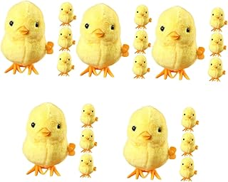 Kisangel 20 Peças De Frango De Pelúcia Pulando Porco De Pelúcia Cachorros De Pelúcia Para Crianças Brinquedo De Pelúcia De Bebê Ambulante Brinquedo De Bebê Para Crianças Brinquedos De