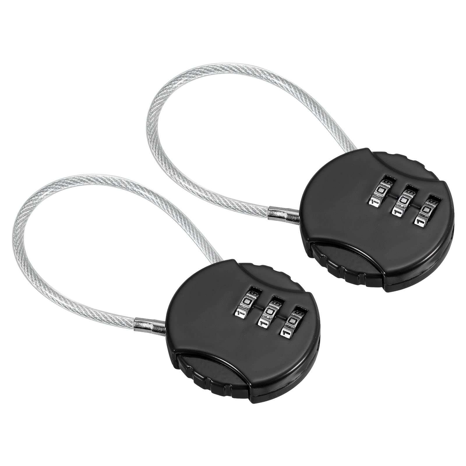 PATIKIL Combination Lock 4.7 Inch, 2 Pcs 3 Digit Outdoor