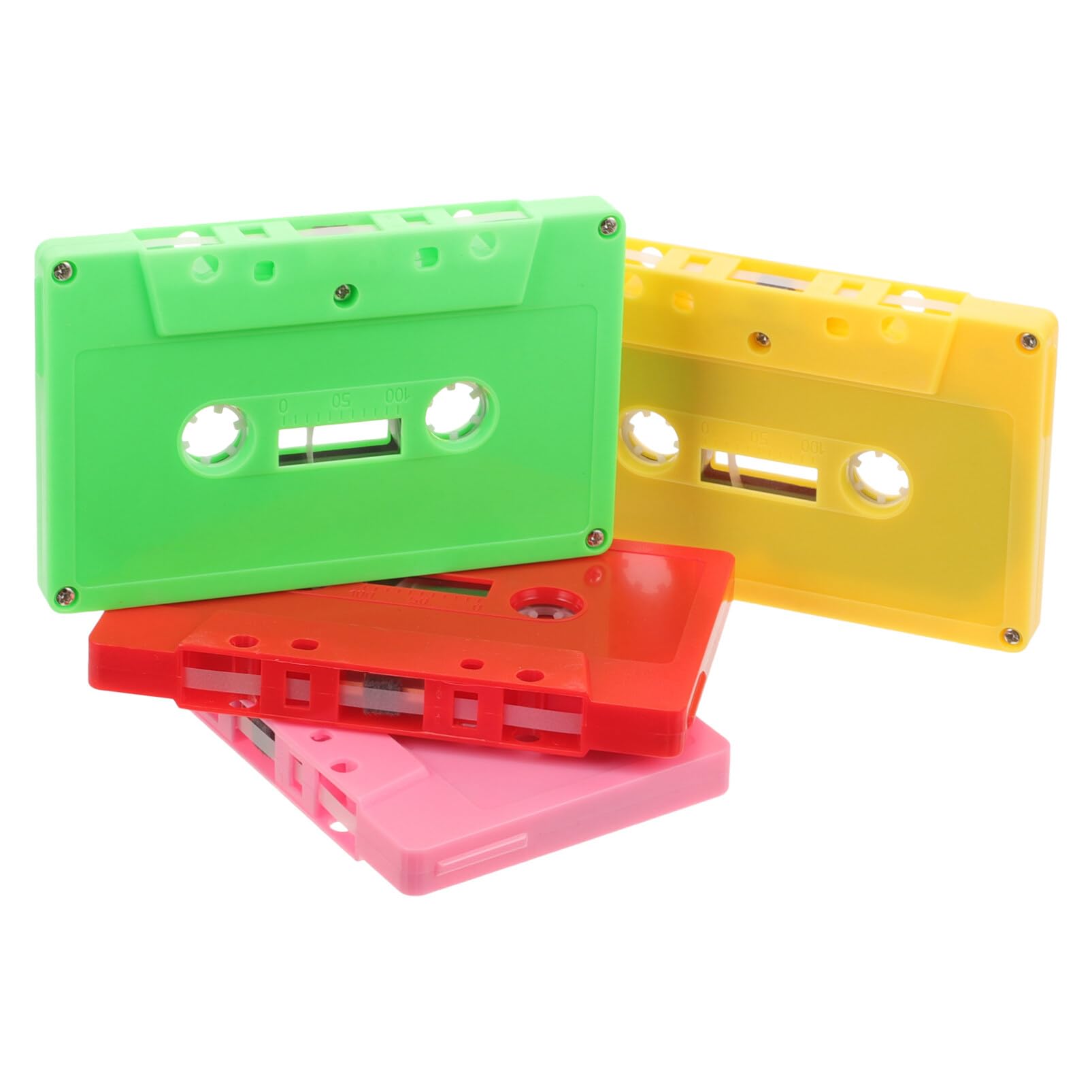 Lurrose 4 Nastri Vergini Cassette Audio Che Registrano Nastri Audio Vergini Nastri Registrabili Colorati Per Conferenze E Seminari