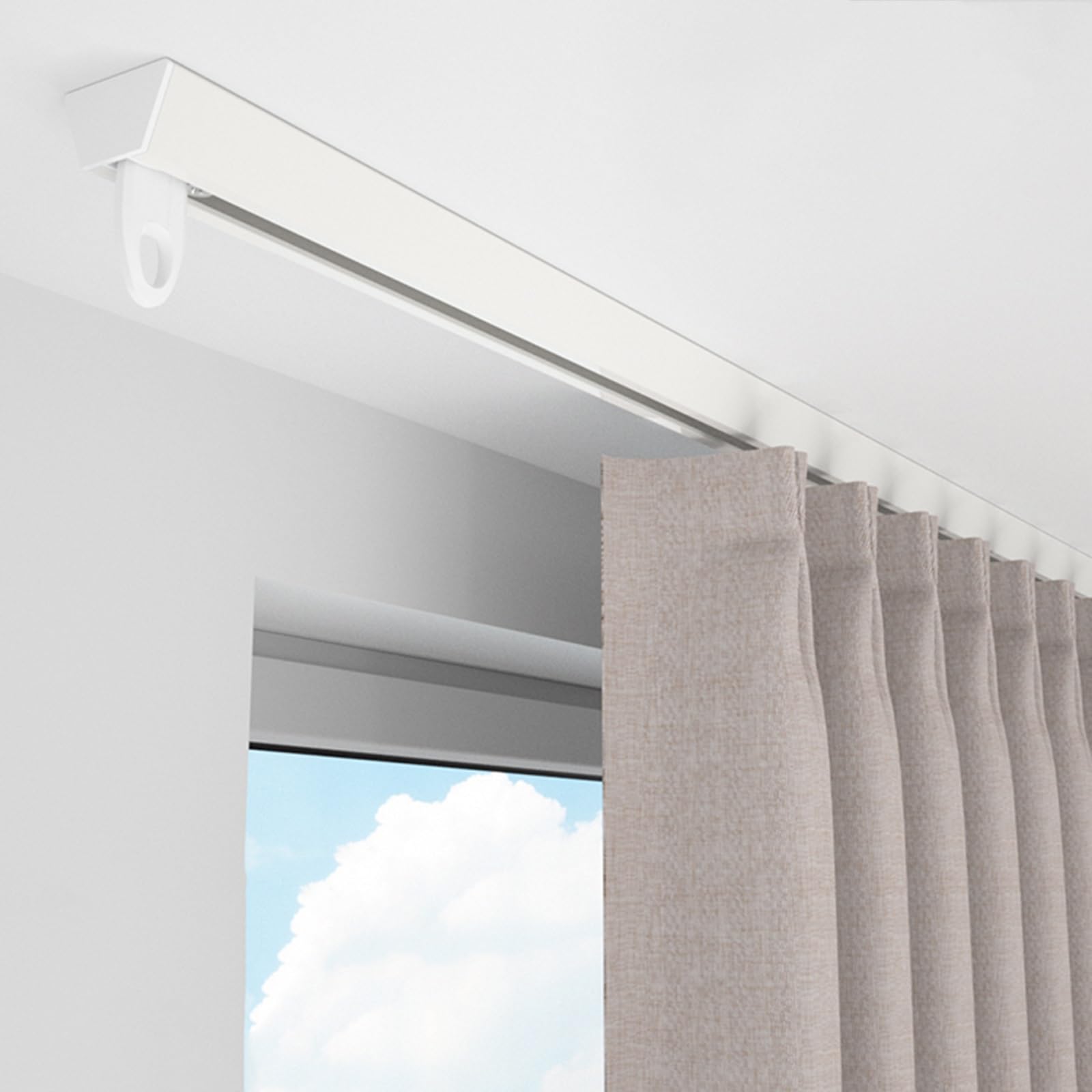 天井カーテンレールセット Amazon｜ダブルタイプカーテンレール 天井付け 間仕切りカーテンレール