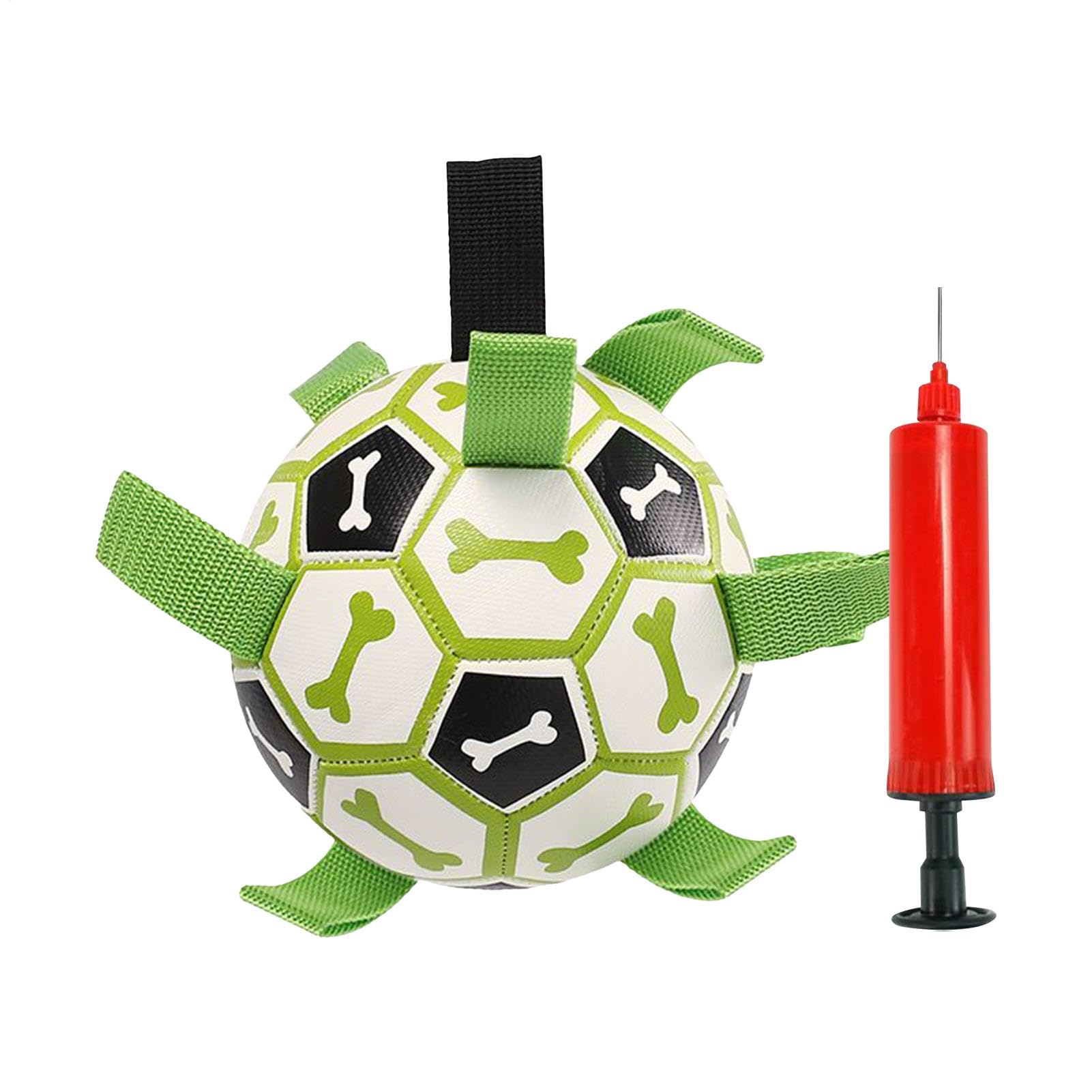 Dorugage Dog Ball with Tags - Herding Balls with Pump for Dogs | Interactive Toys, Indestructible Pup Chew Supplies for Small Medium and Large Pets