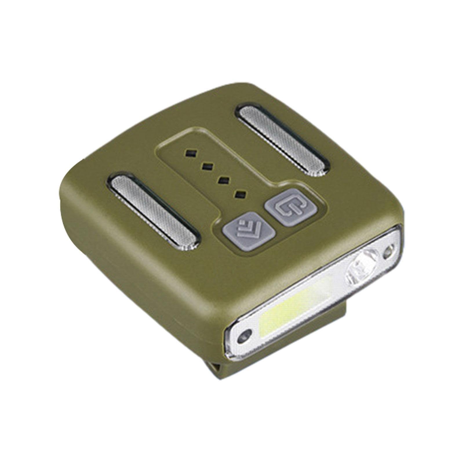 Linterna frontal con sensor de movimiento, con clip para sombrero, 3 modos, lámparas de cabeza, manos de alto brillo, impermeable, clip en sombrero para caza | Lámparas frontales impermeables manos libres para cazar, acampar y andar en bicicleta