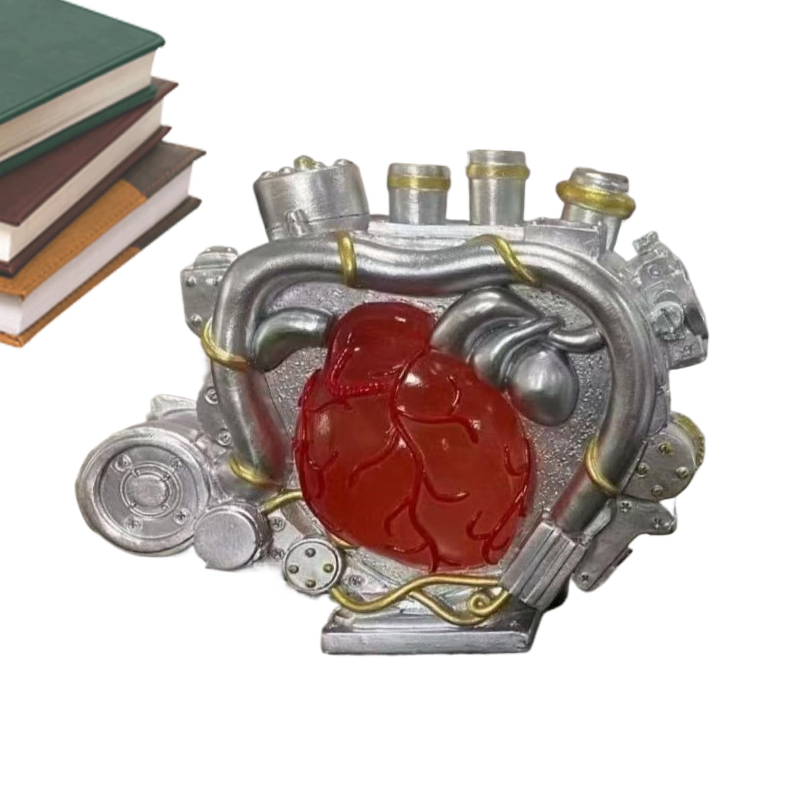 Figurine de moteur originale, cadeau déco cœur pour chambre et bureau