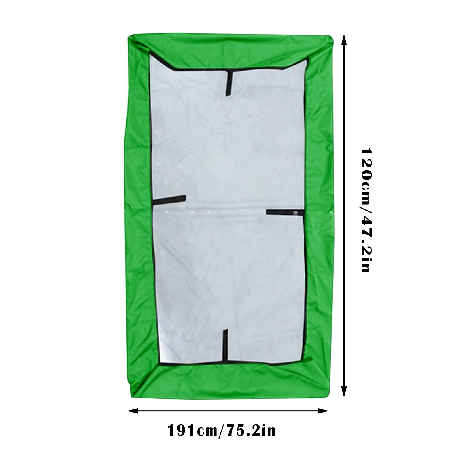 Tettuccio di ricambio impermeabile per altalena Hollywood a 3 posti, 191 x 120 cm, protezione UV, per altalena da giardino, colore verde scuro