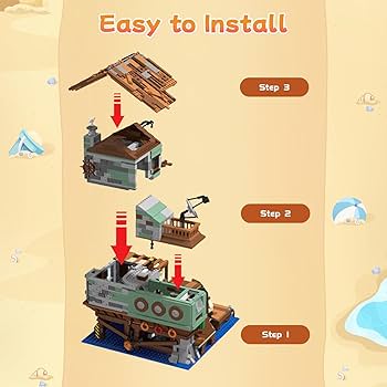 Amazon.co.jp: Hallisun ブロックセット 建物 組み立て 船 漁船 ハウス Amazon.co.jp: Hallisun ブロックセット 建物 組み立て 船 漁船 ハウス