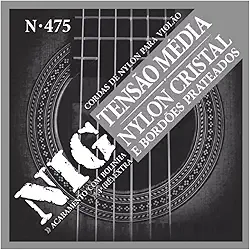 Jogo De Cordas Para Violão Nylon Nig Tensão Média N-475