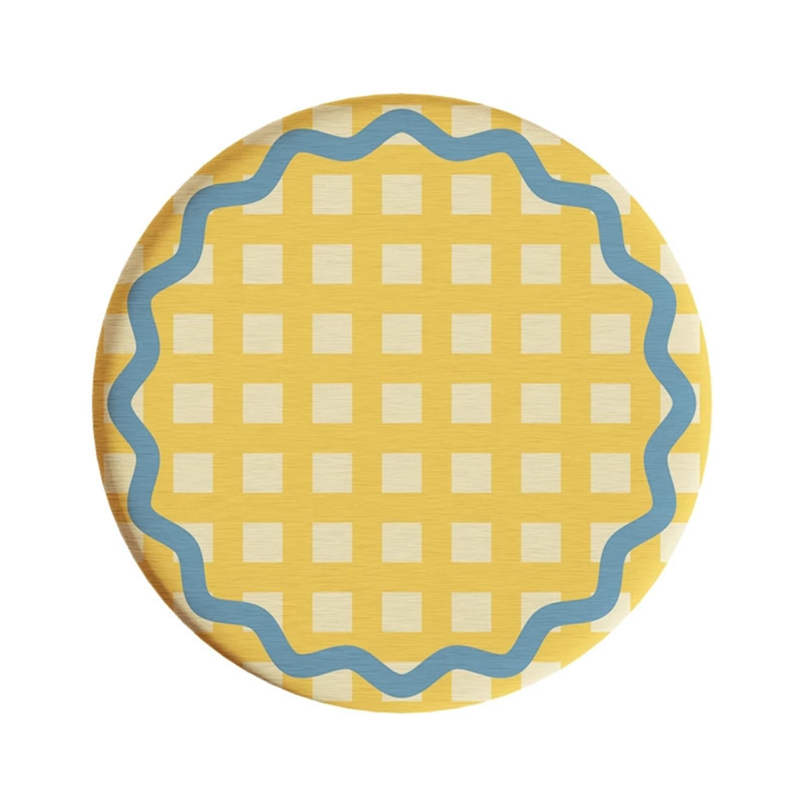 Coaster 1pc Round Heat Resistant Mat Drink Cup Coasters Non Slip Thicken Table Placemat(Color3)