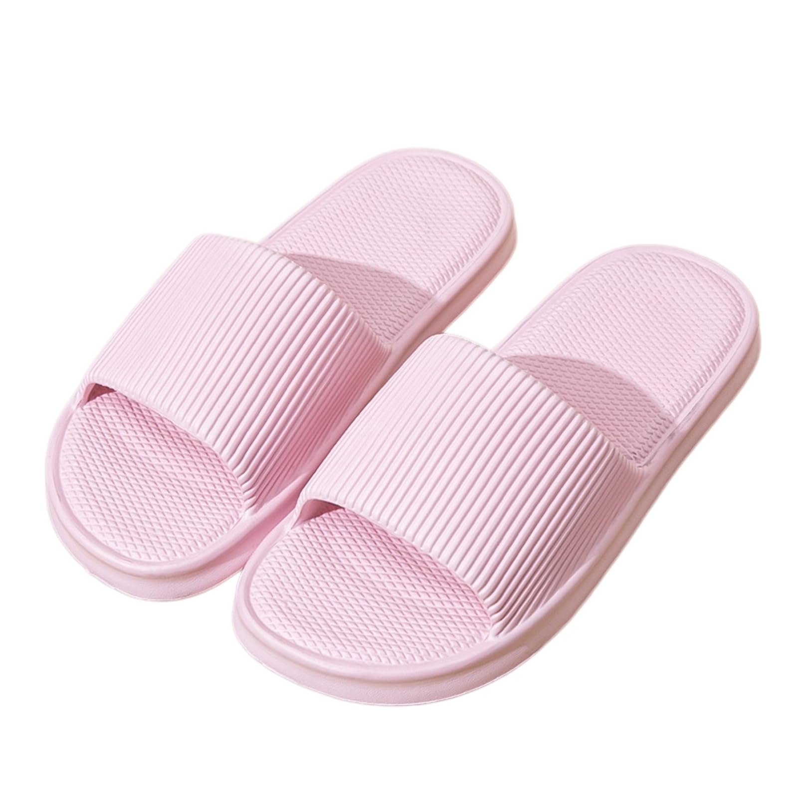 Home slides femme confort pour la plage et la maison en EVA léger rose