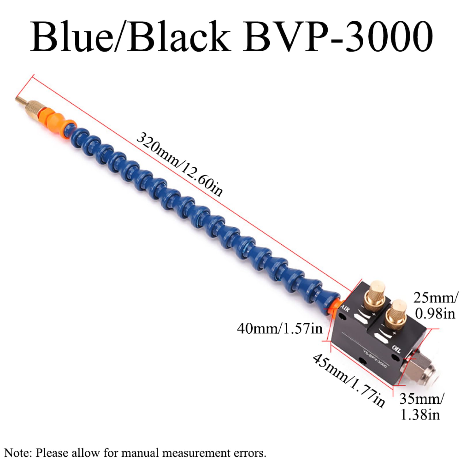 Begot Aluminum Alloy Coolant Pumps Oil Mists Sprayer with 360 Degree Adjustable Cooling Tube Lubrication Lathe Milling Drill Engraving Machine for CNC Lathe (Black BVP-3000 with Magnetic Holder)