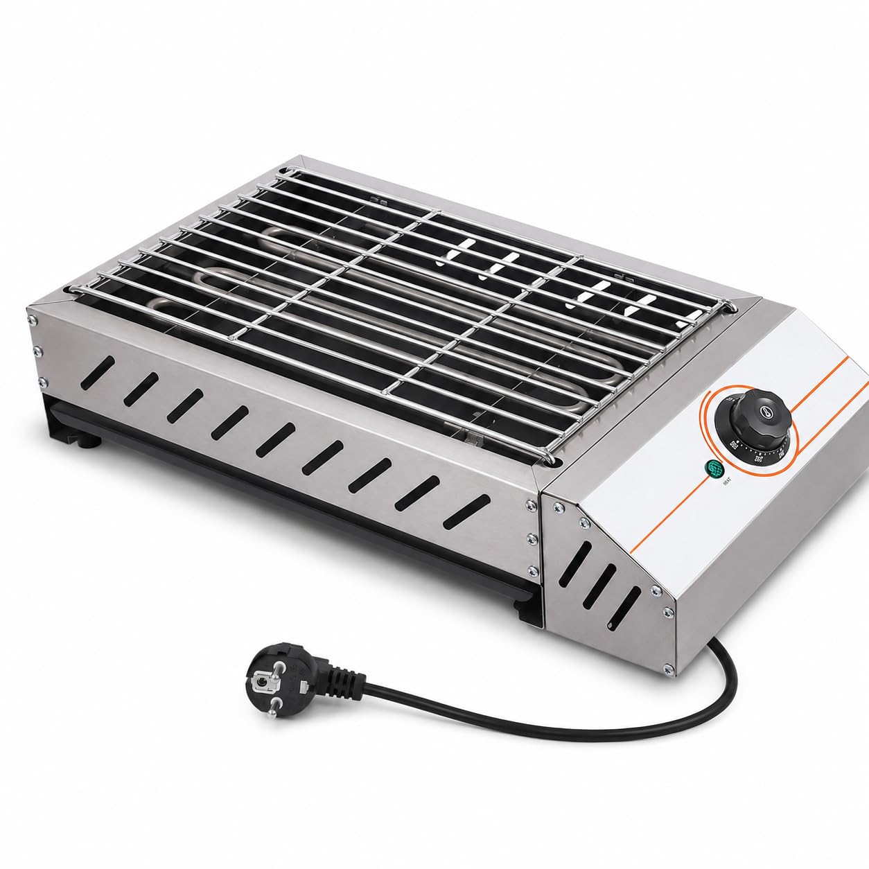 Barbecue elettrico da tavolo in acciaio inox, 2500 W