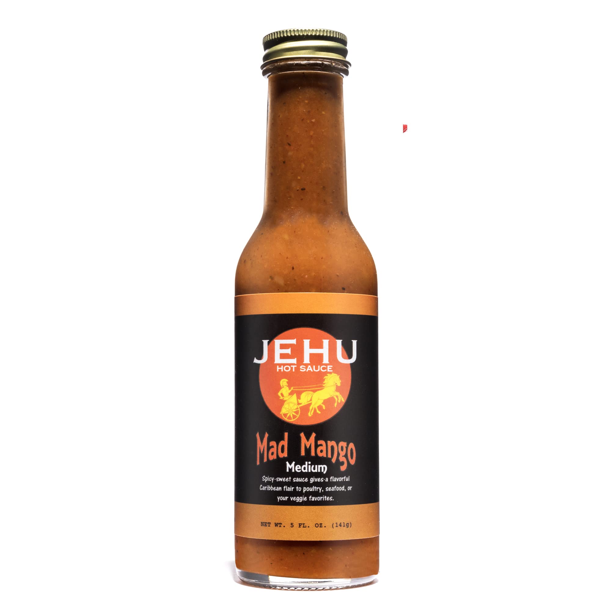 Buy JEHU Mad Mango Hot Sauce Medium Heat With Chili Pepper Adds A