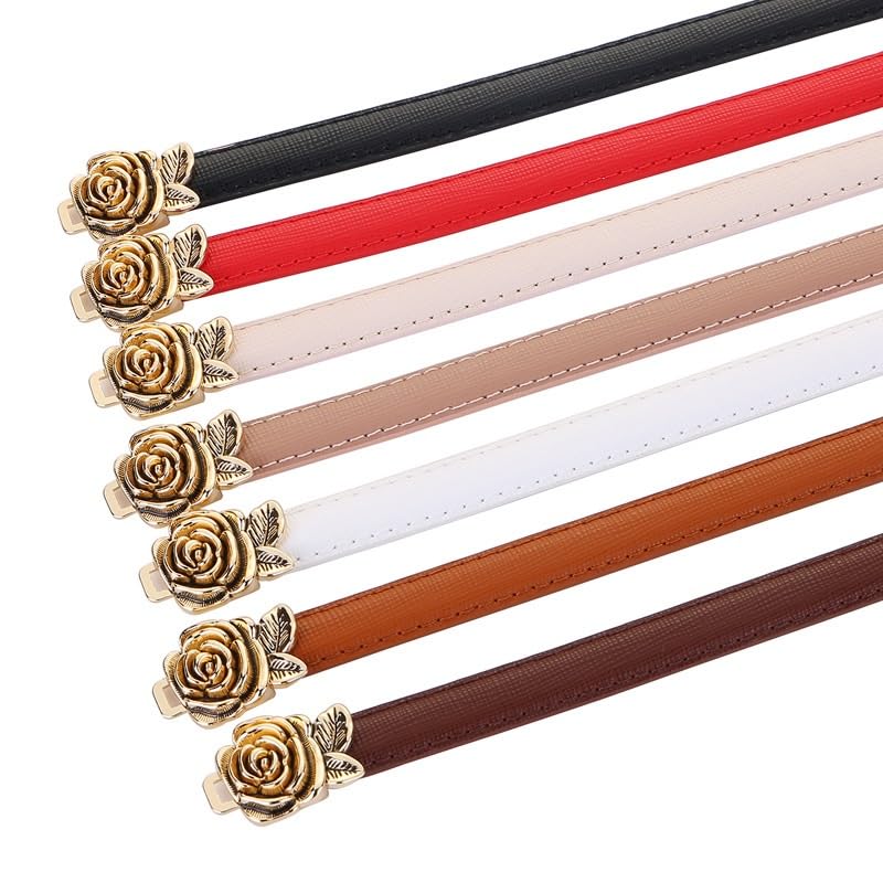 Women's Leather Belt Versatile Decorative Dress With Shirt And Suit Small Belt For Women(Onecolor)4