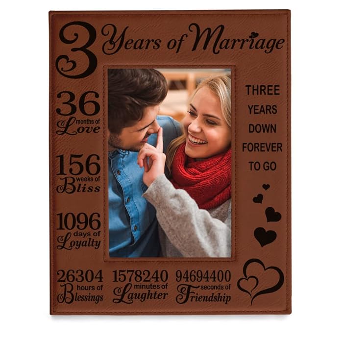 Buy KATE POSH 3rd Anniversary, 3rd Wedding Anniversary, 3 Years Anniversary, Three Years of