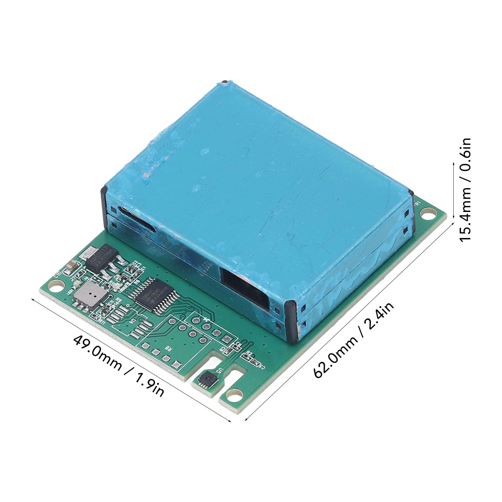Module de capteur de CO2 PolyGen PM2.5, détecteur multifonctionnel de qualité de l'air pour TVOC, CH2O, PM10, température et humidité avec interface de communication UART TTL