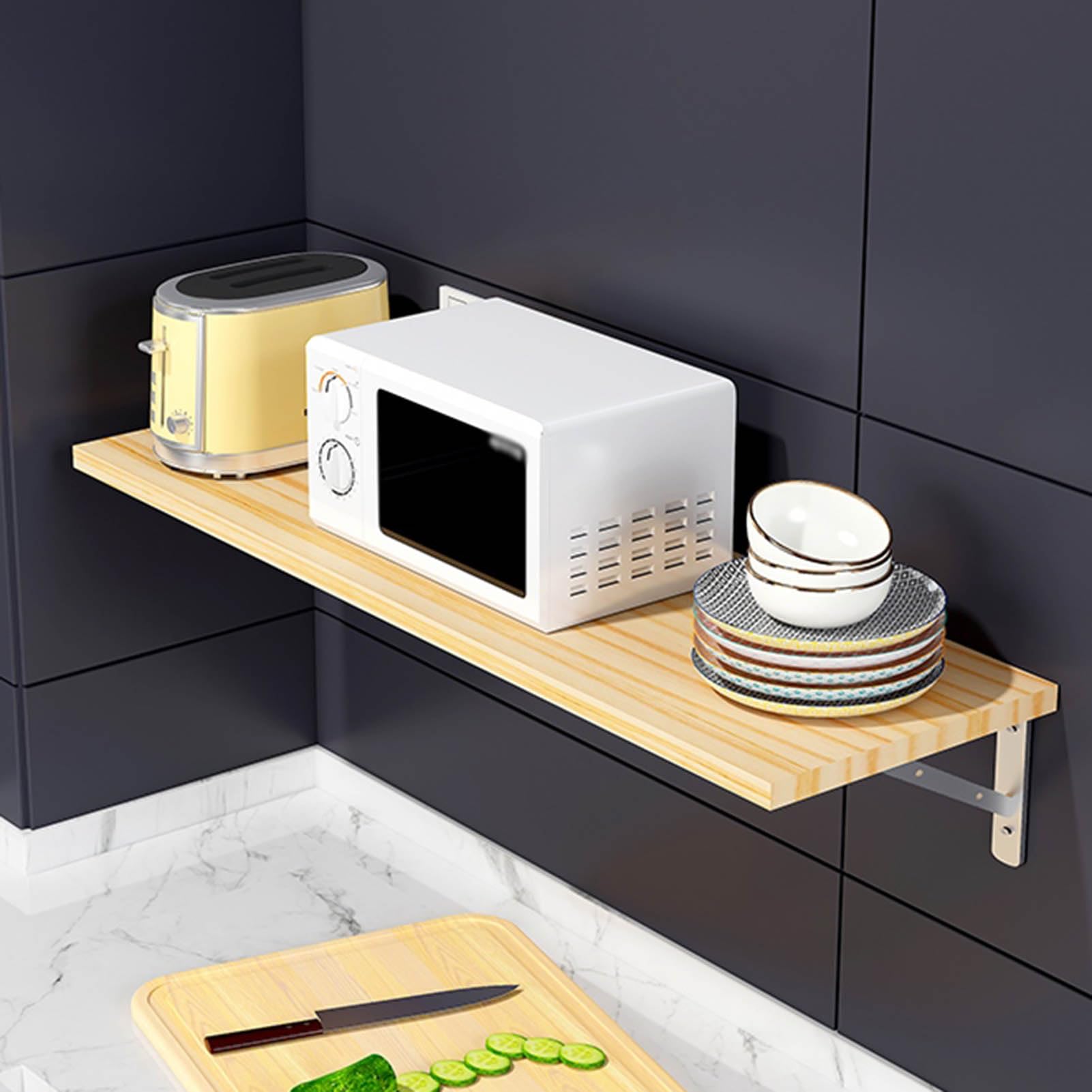 Étagère murale pour micro-ondes et rangement des épices