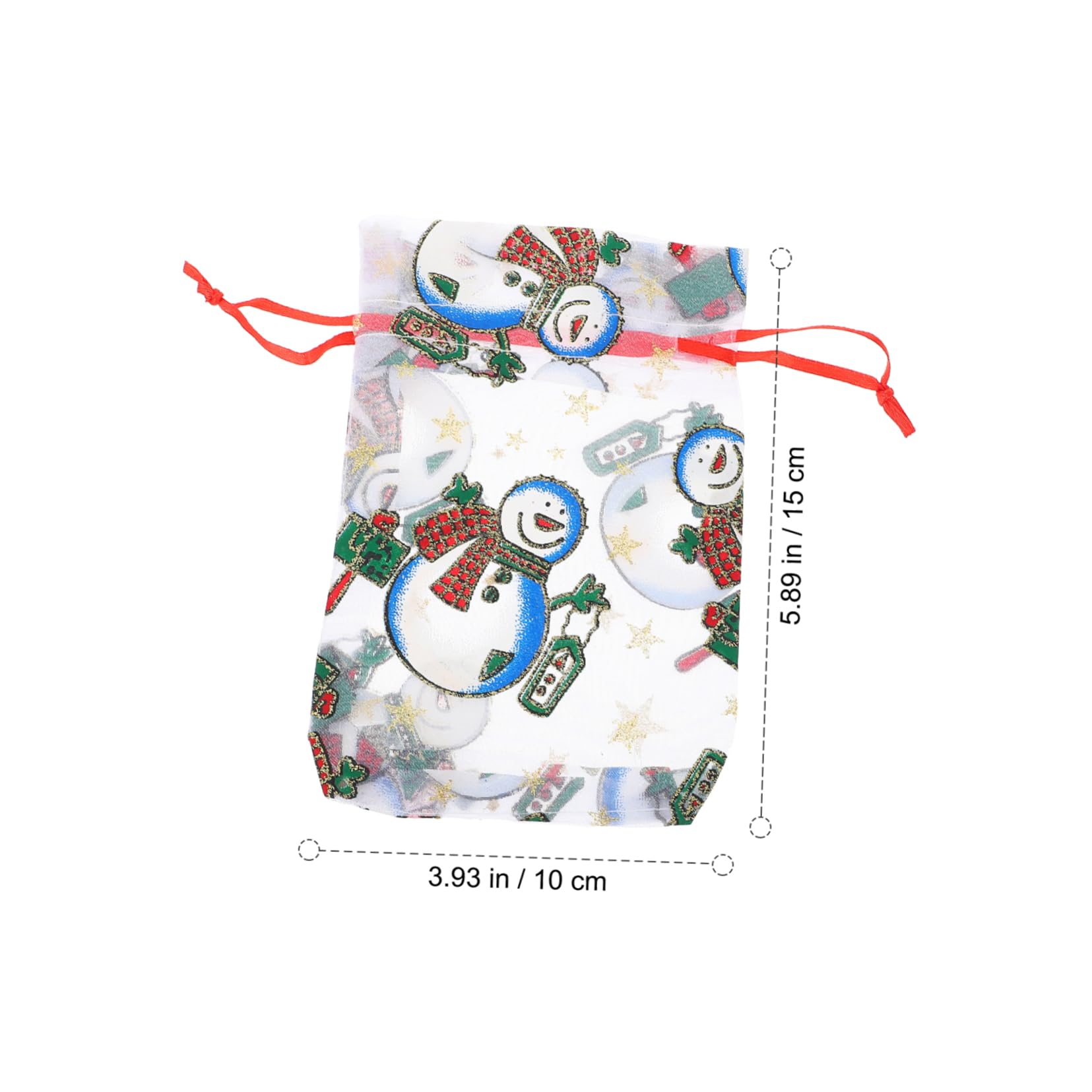 Beavorty 2 Juegos Bolsa De De Navidad Bolsa De Embalaje De Dulces Bolsas De De Navidad Christmas Bag Bags Bolsas De Con Cordón Bolsa De Organza 50 Uds * 2